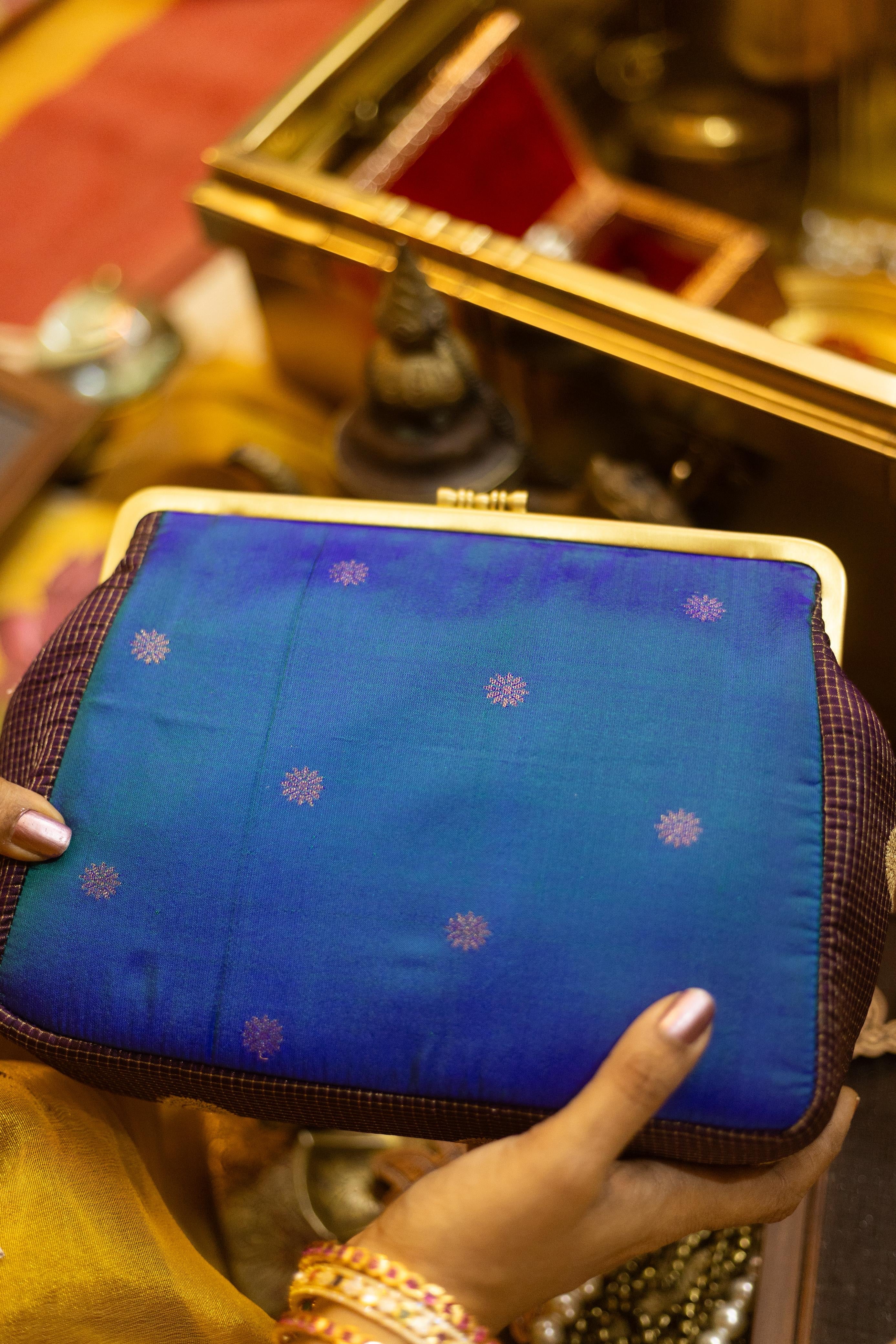 Peacock blue Venkatagiri