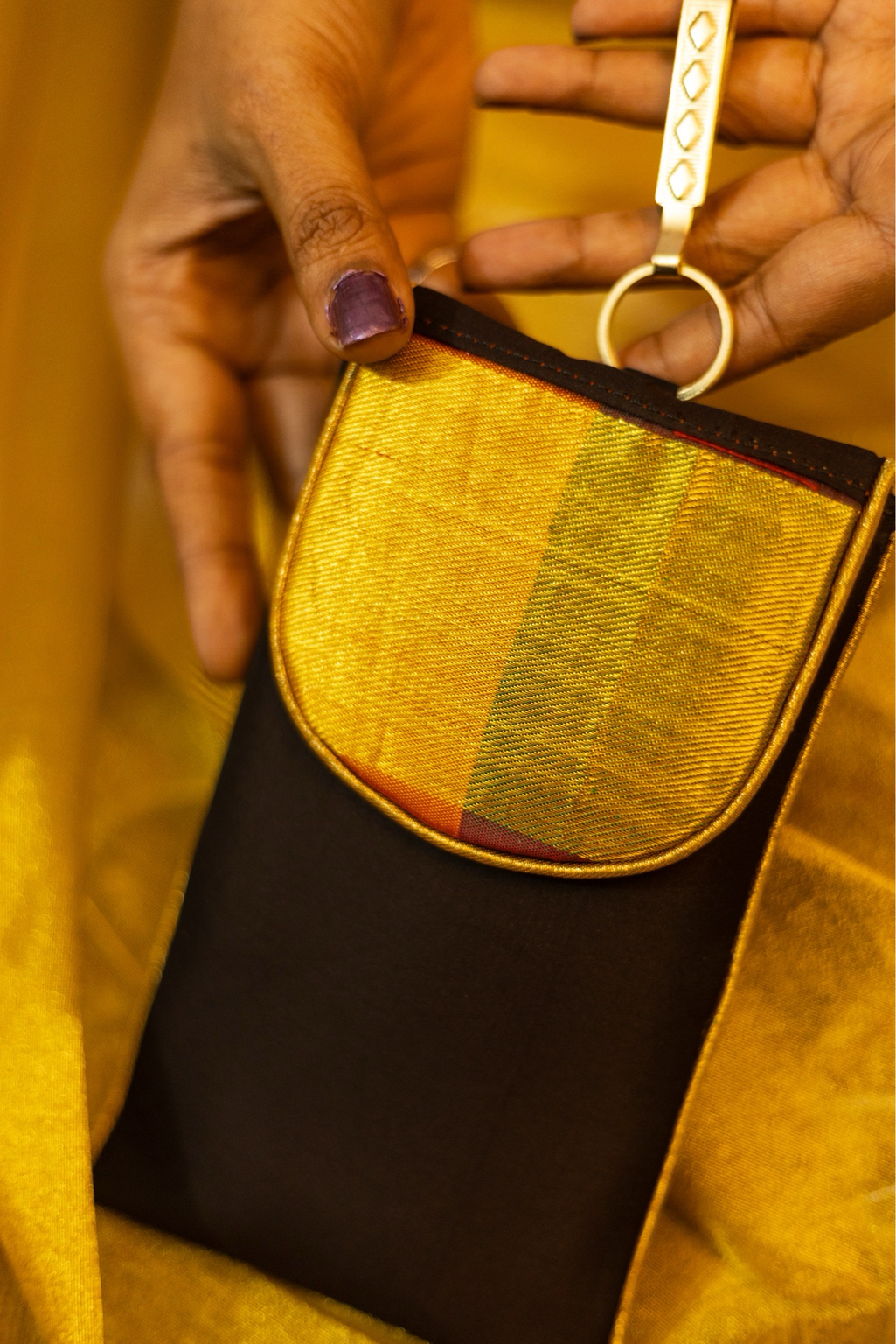 Black With Stripe Border