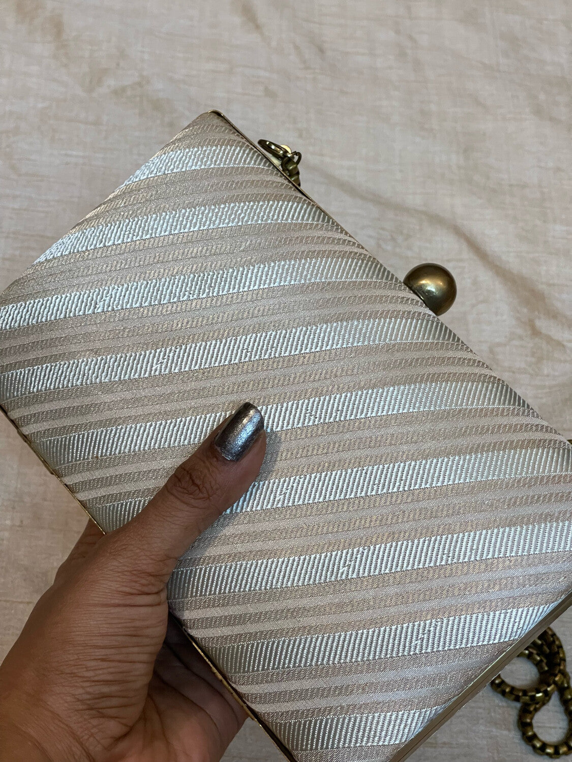 Off White Cross Stripes