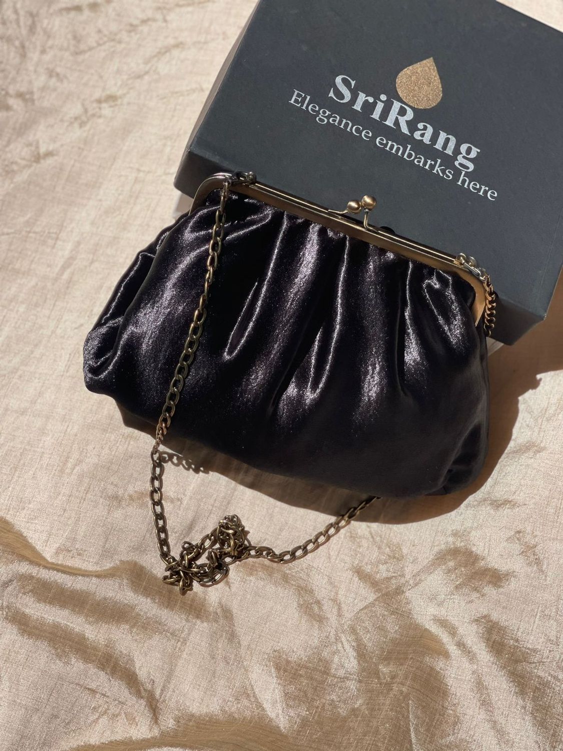 Jet Black Money Purse