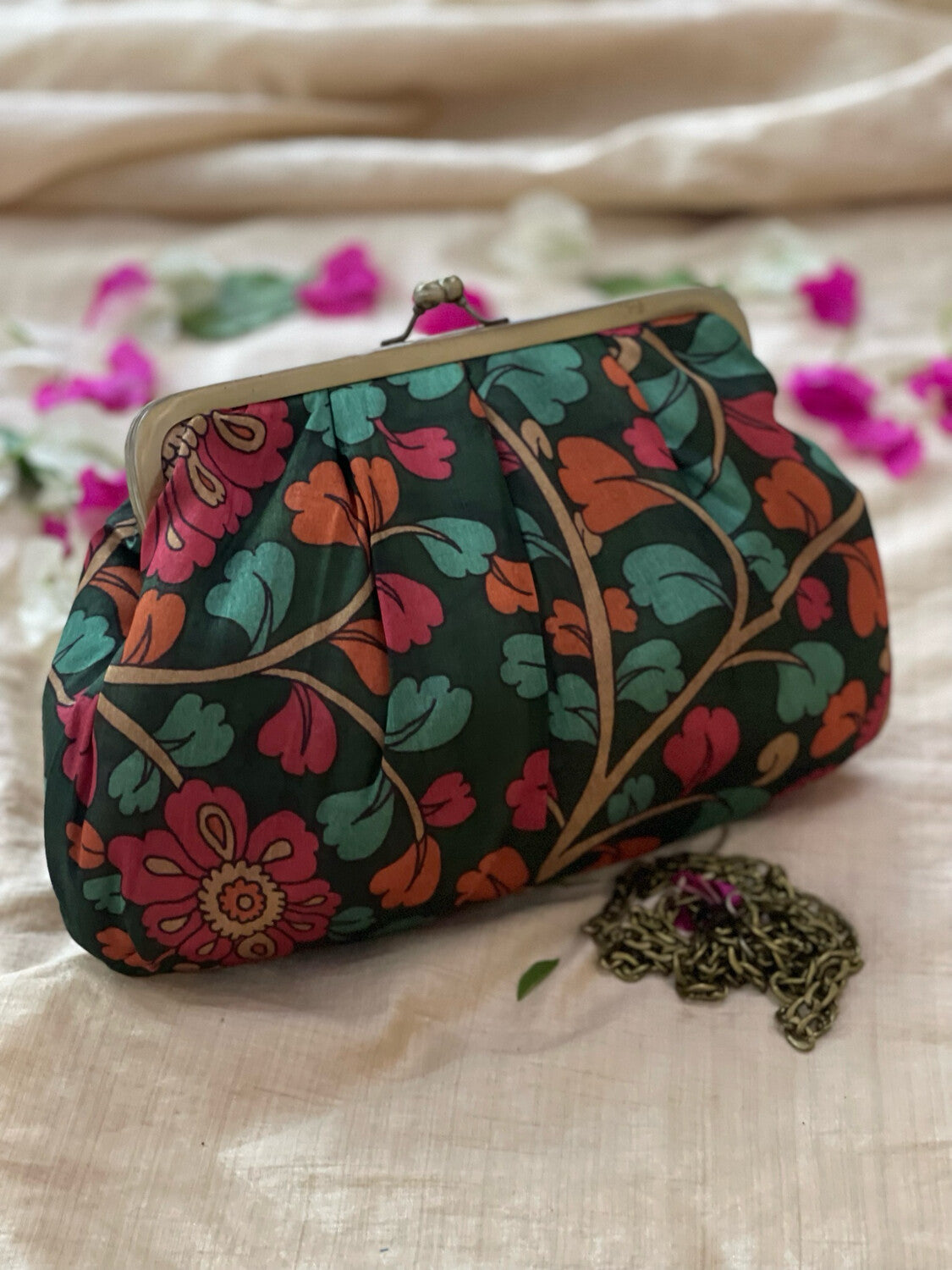 Dark Green Kalamkari