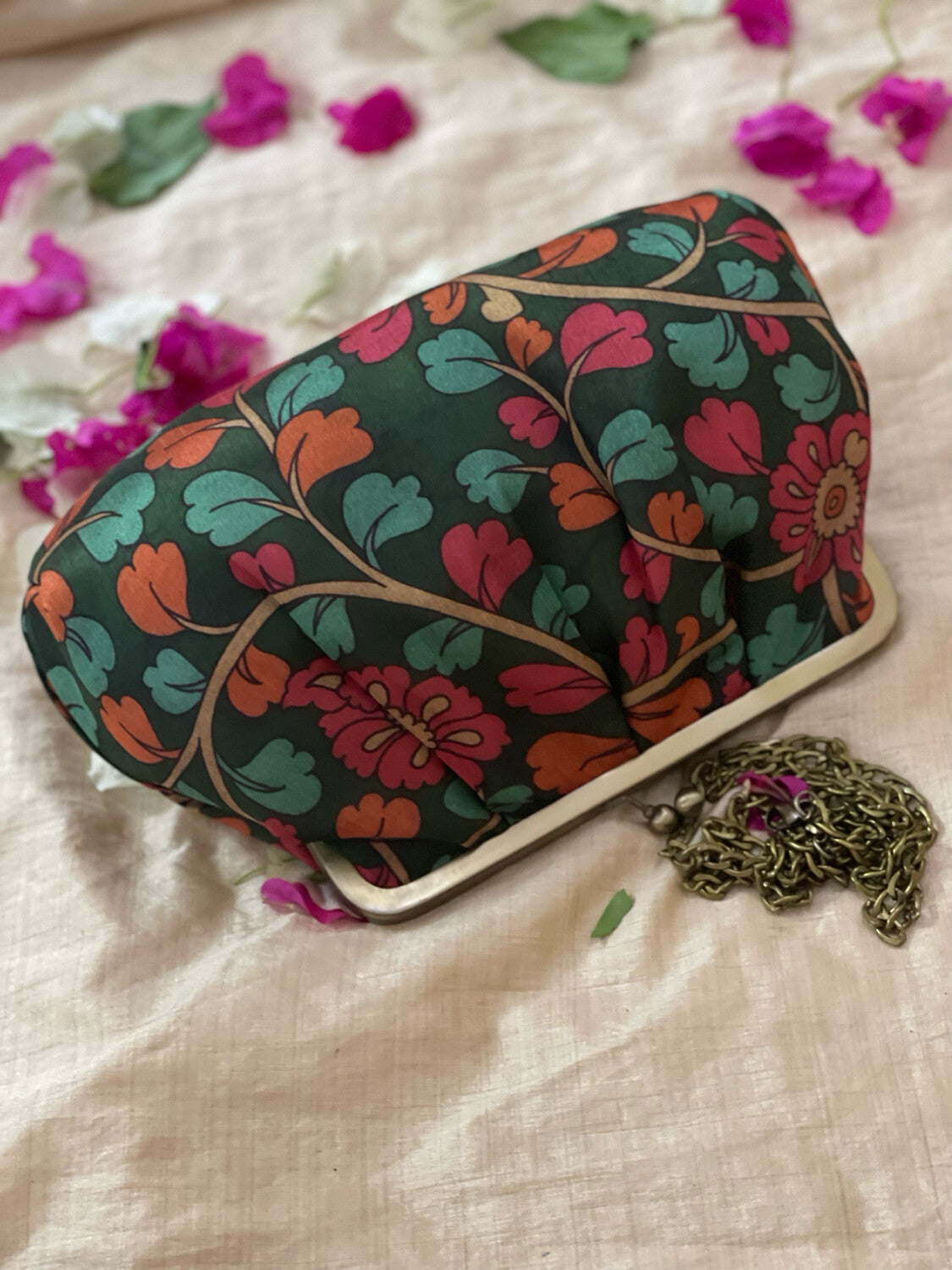 Dark Green Kalamkari