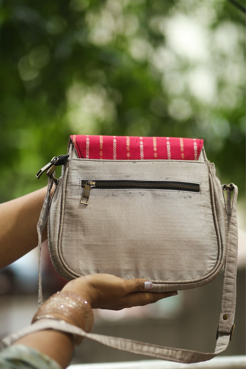 Mitai Pink And Silver Padmini