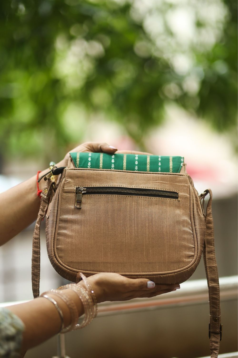 Leaf Green And Bronze