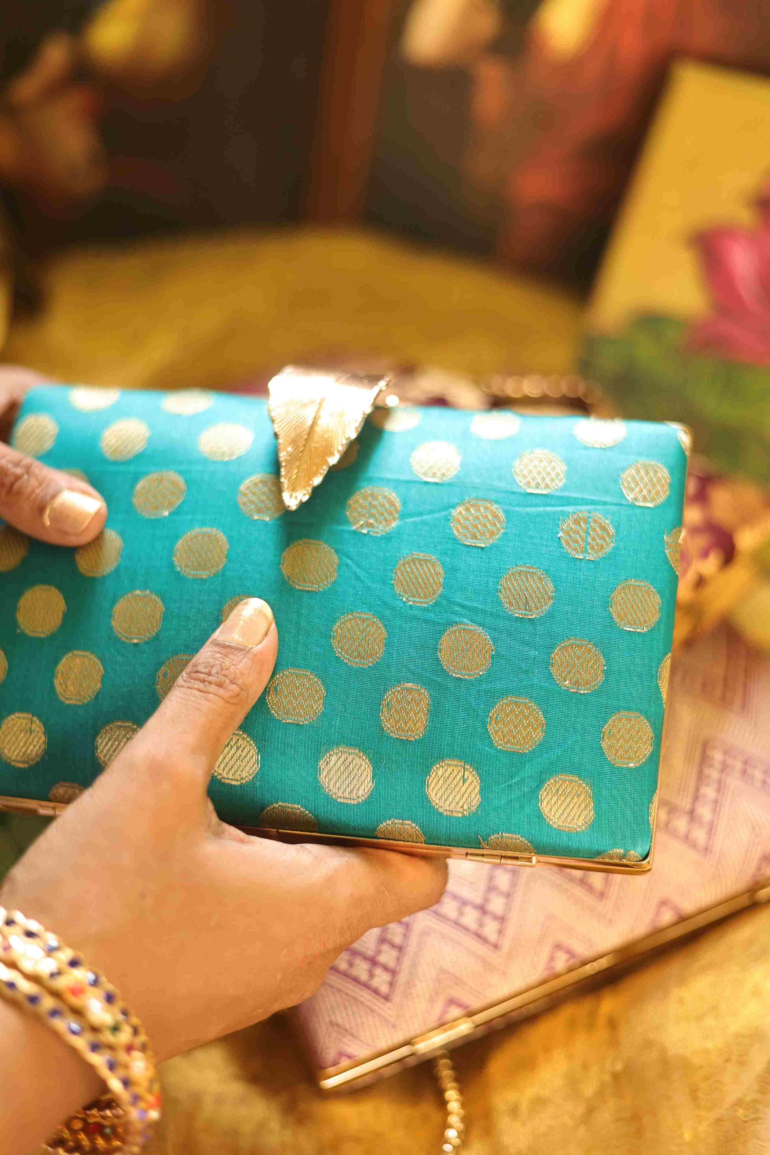 Rama green polka Rudhraksham