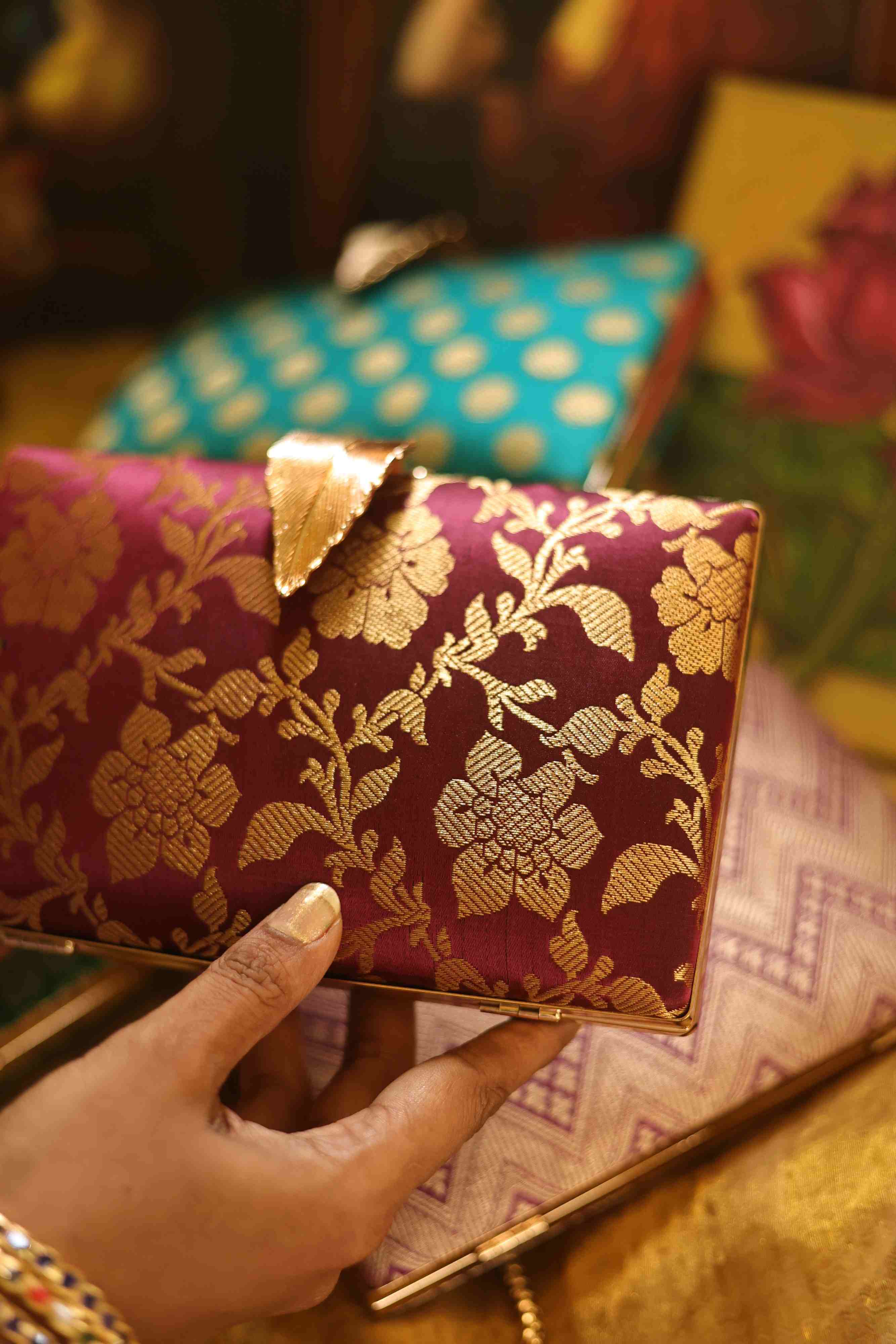 Burgundy floral