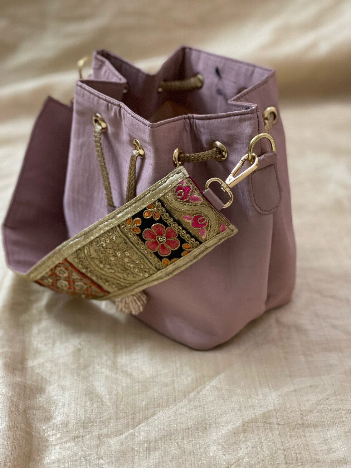 Blush Pink Mini bucket bag