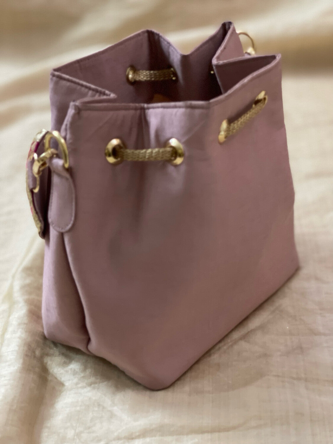 Blush Pink Mini bucket bag