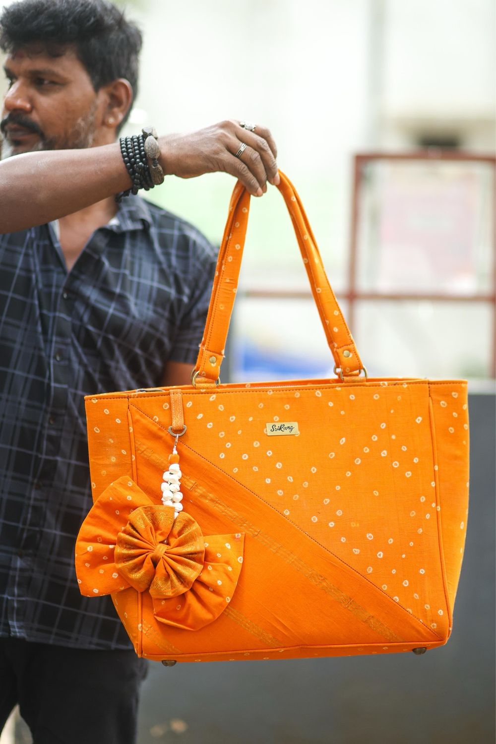 Manjal Orange Sungudi