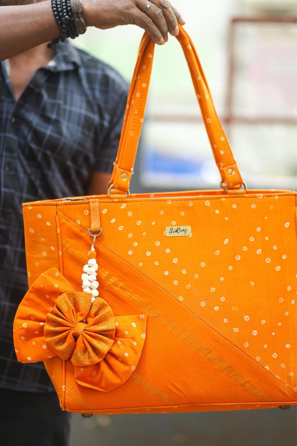 Manjal Orange Sungudi