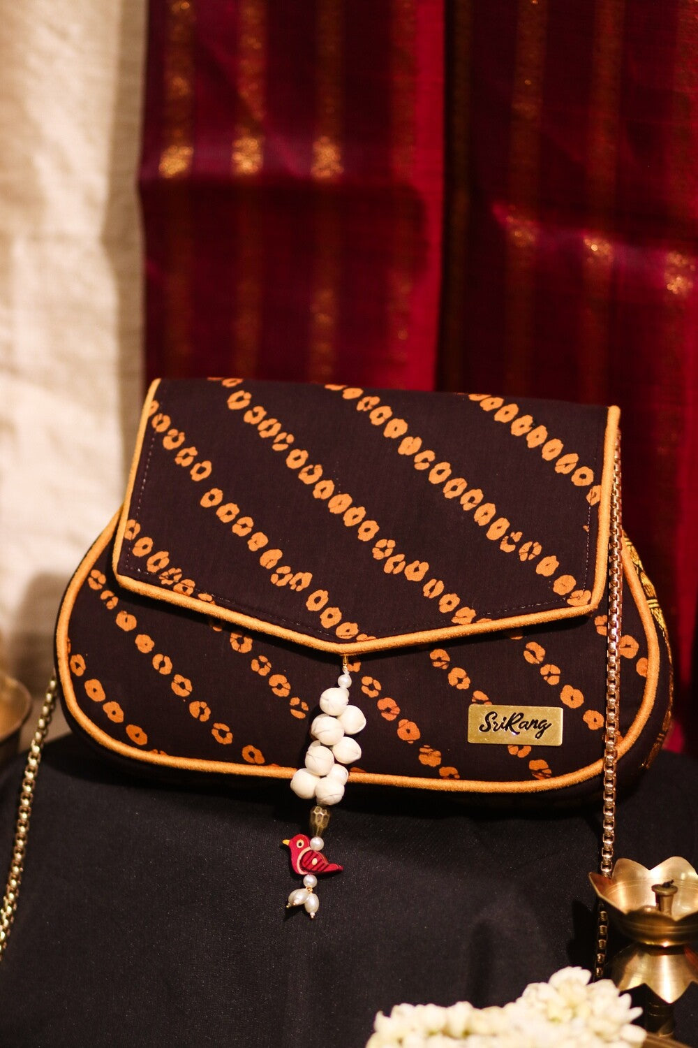 Madurai Sungudi Kaapi Brown