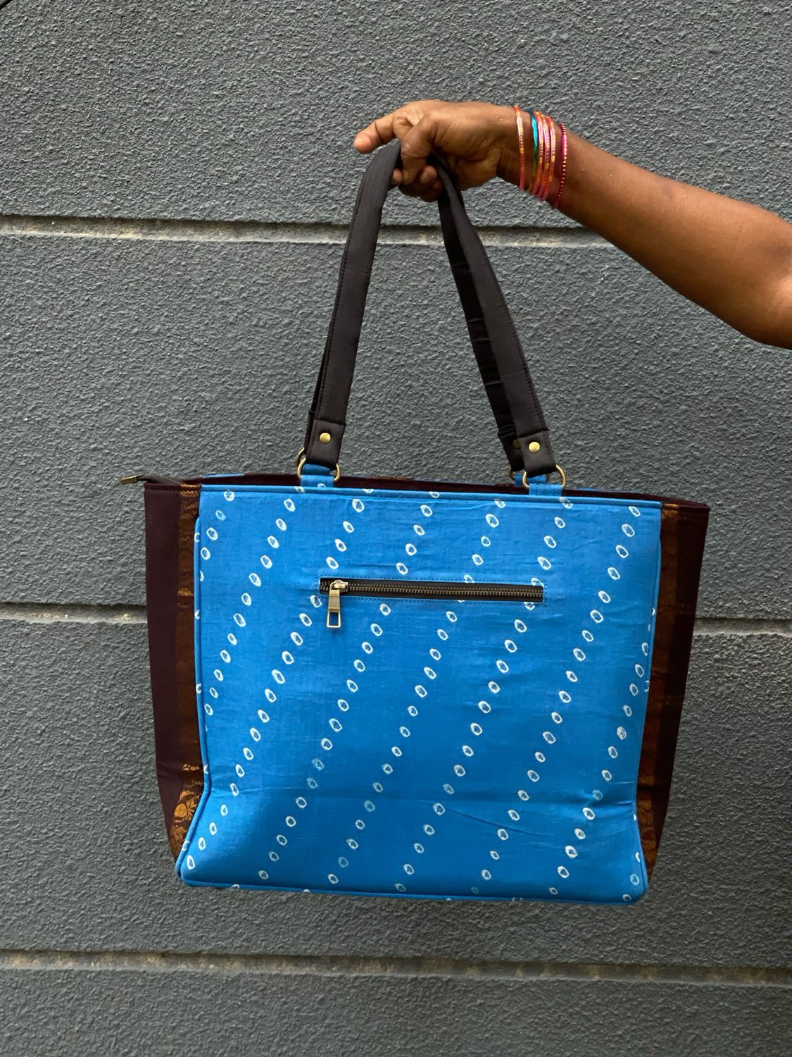 Copper Sulphate Sungudi Stripes