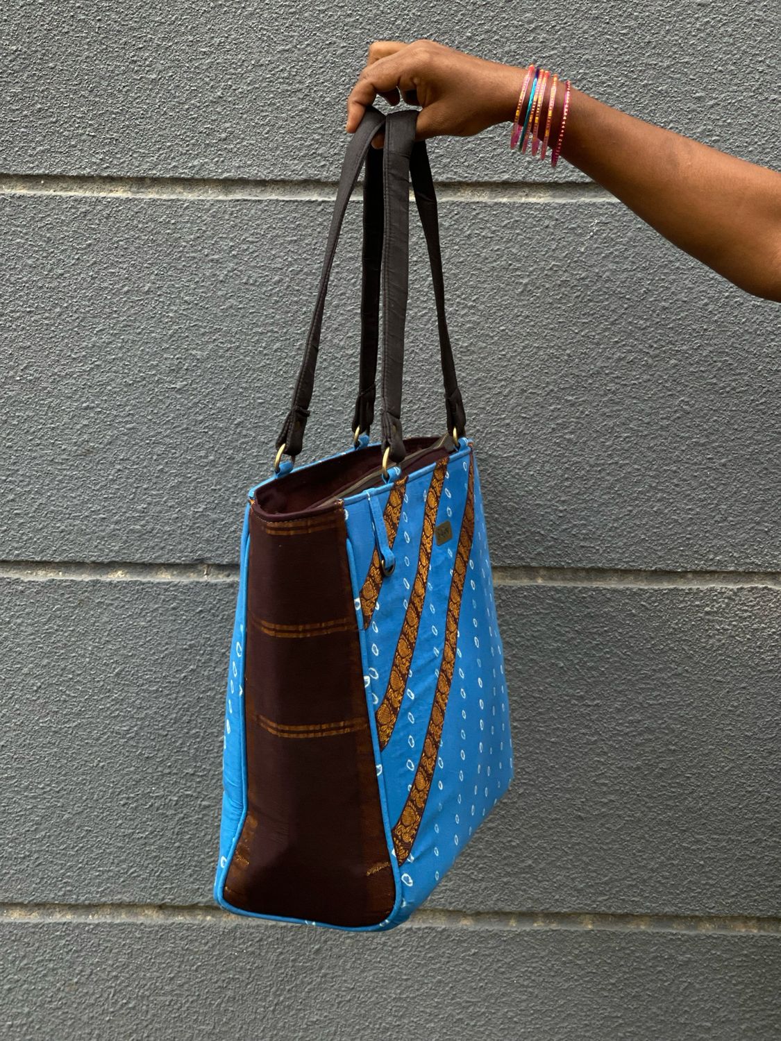 Copper Sulphate Sungudi Stripes