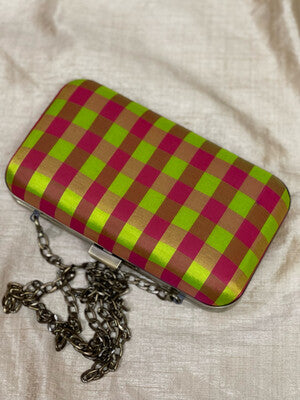 Lemon Green And Pink Puliyam Kattam