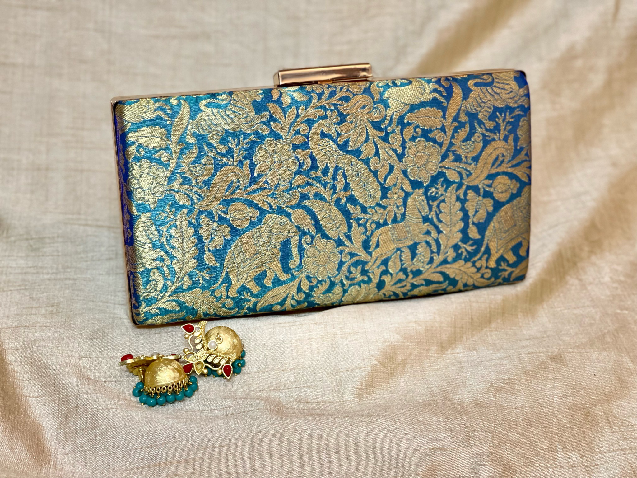 Double Shade Turquoise Blue And Lilac