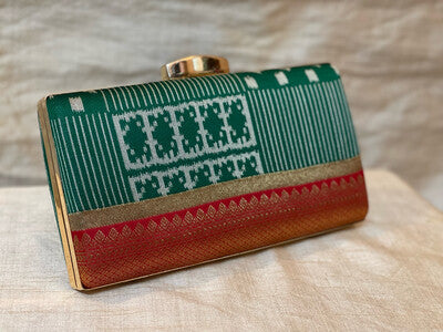 Half Border Ikkat Inspired Paithani