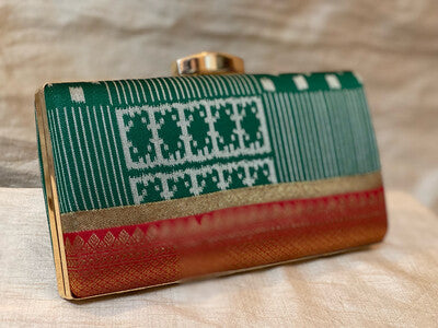 Half Border Ikkat Inspired Paithani