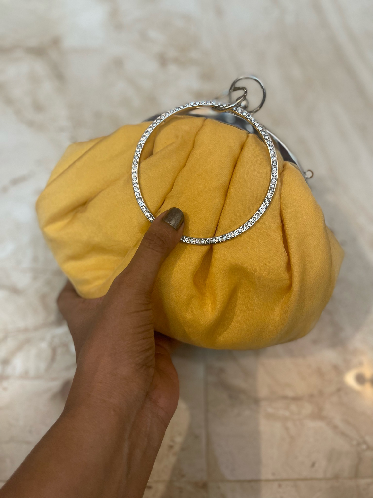 Golden Yellow With Silver Frame