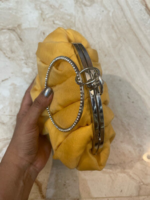 Golden Yellow With Silver Frame