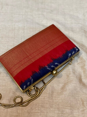 Ikkat Navy Blue Patola Pattern 2