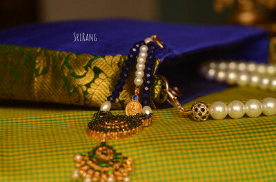 Royal Blue And Green Border