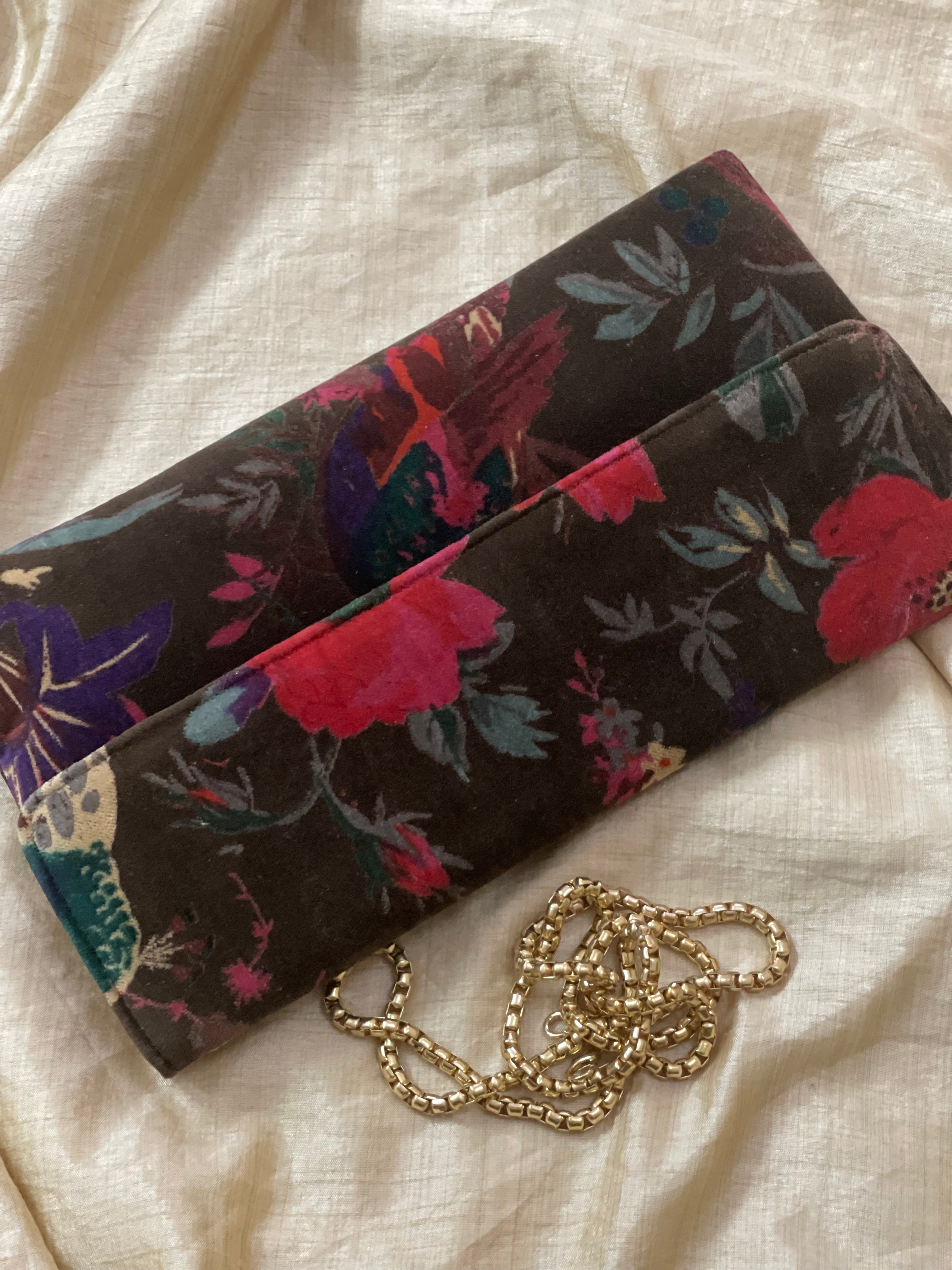 Velvet Oversized Clutch