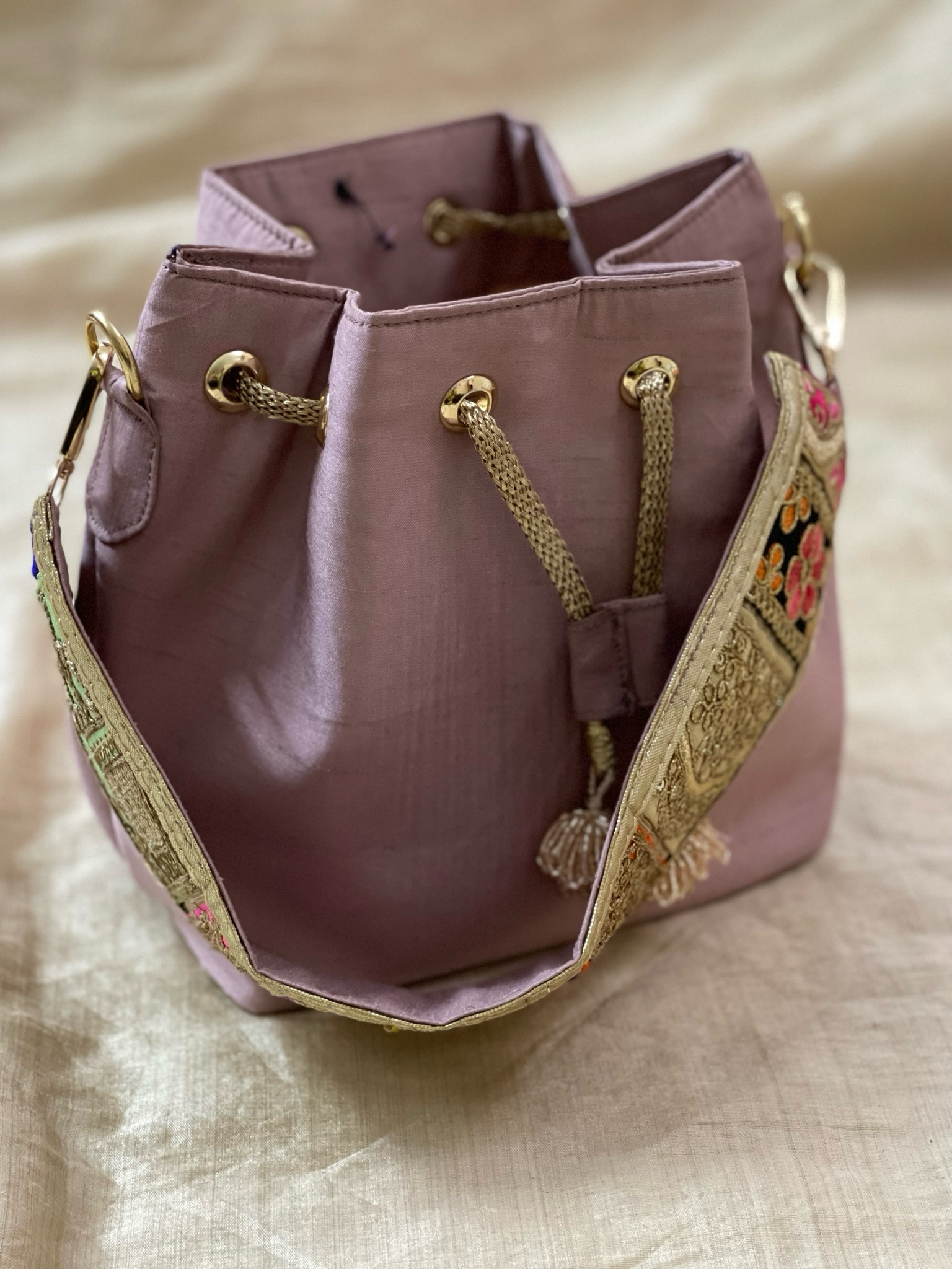 Blush Pink Mini bucket bag