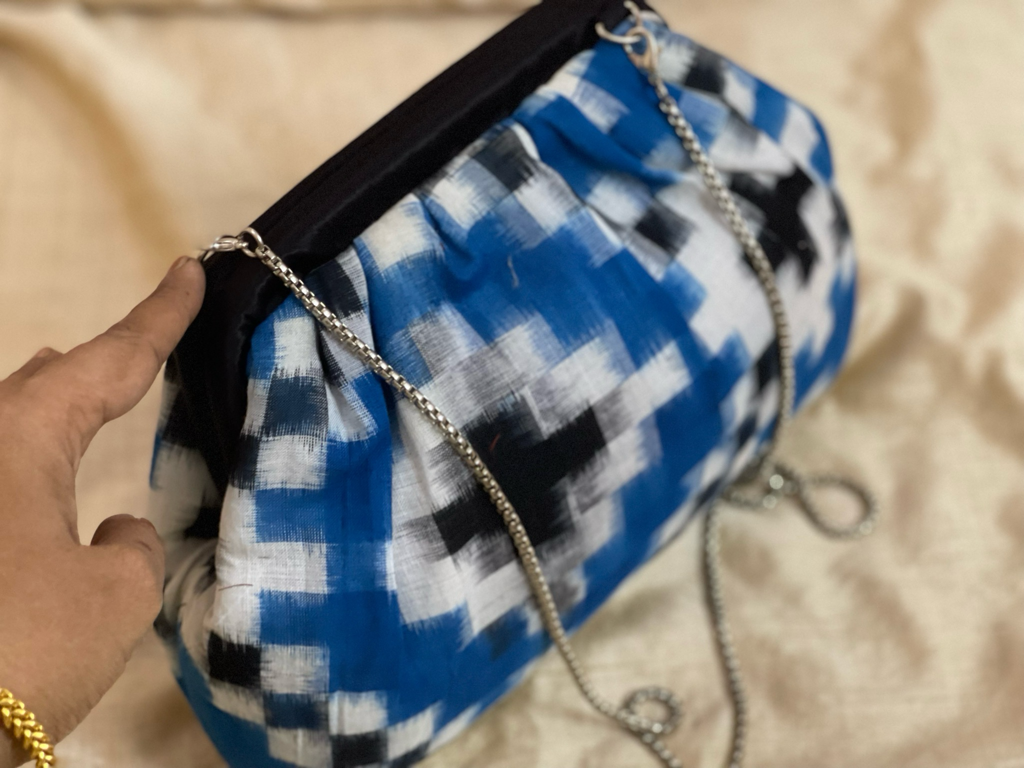 Ink Blue And Black Sambalpuri