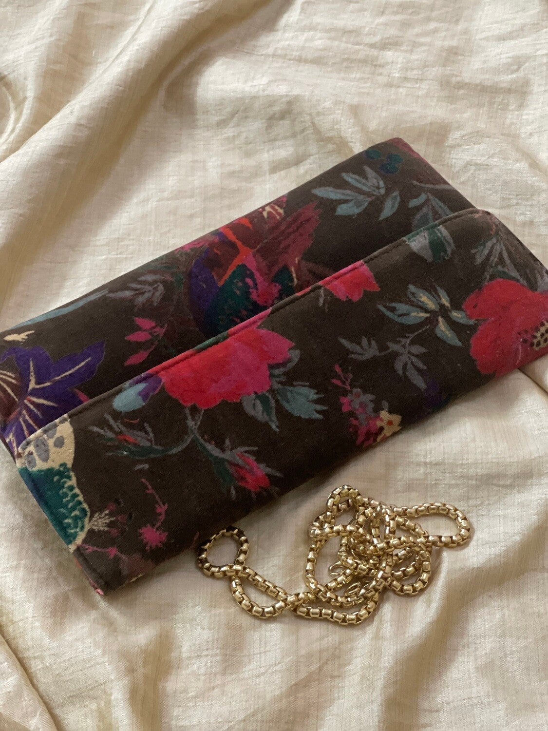 Velvet Oversized Clutch