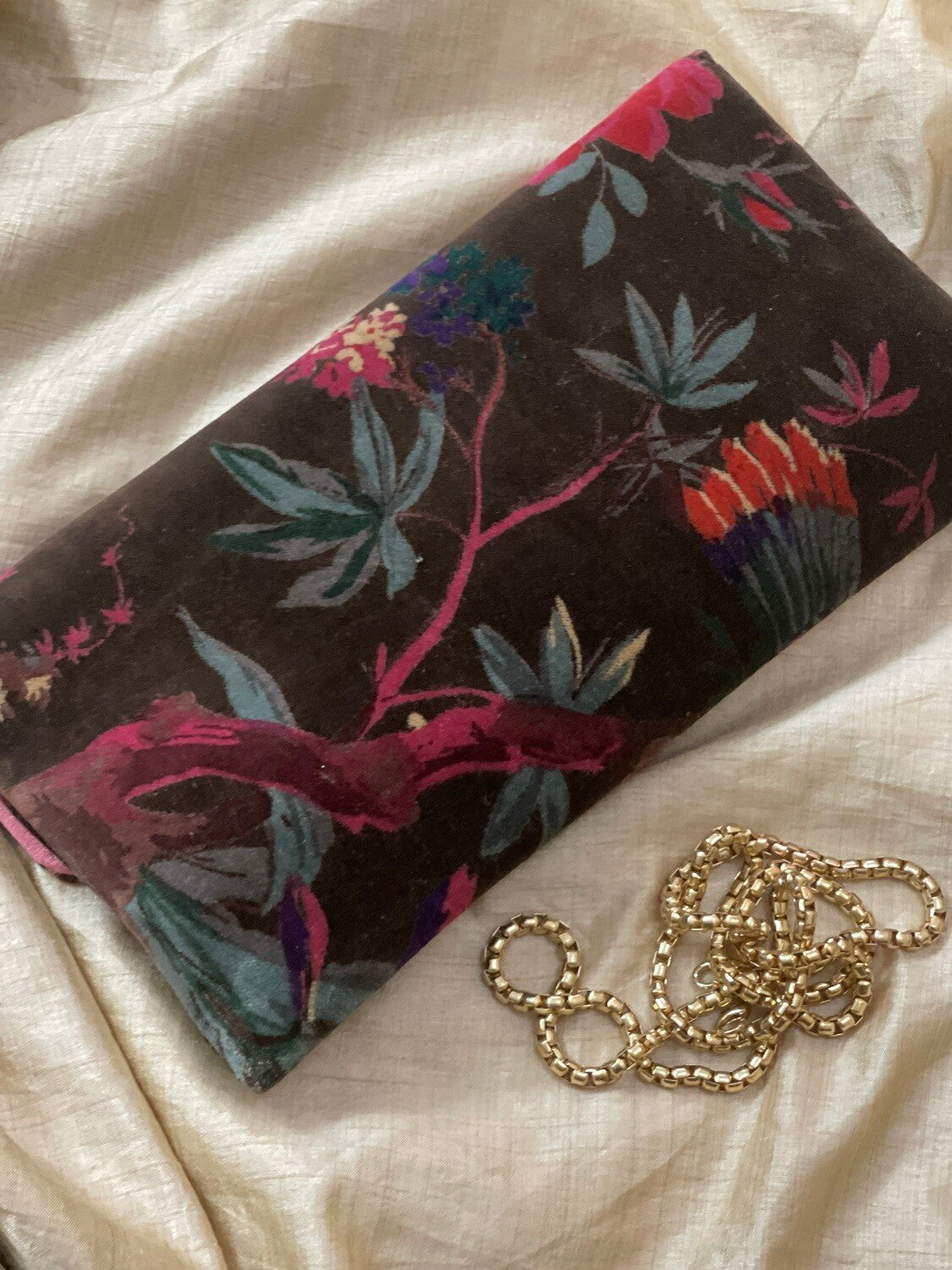 Velvet Oversized Clutch