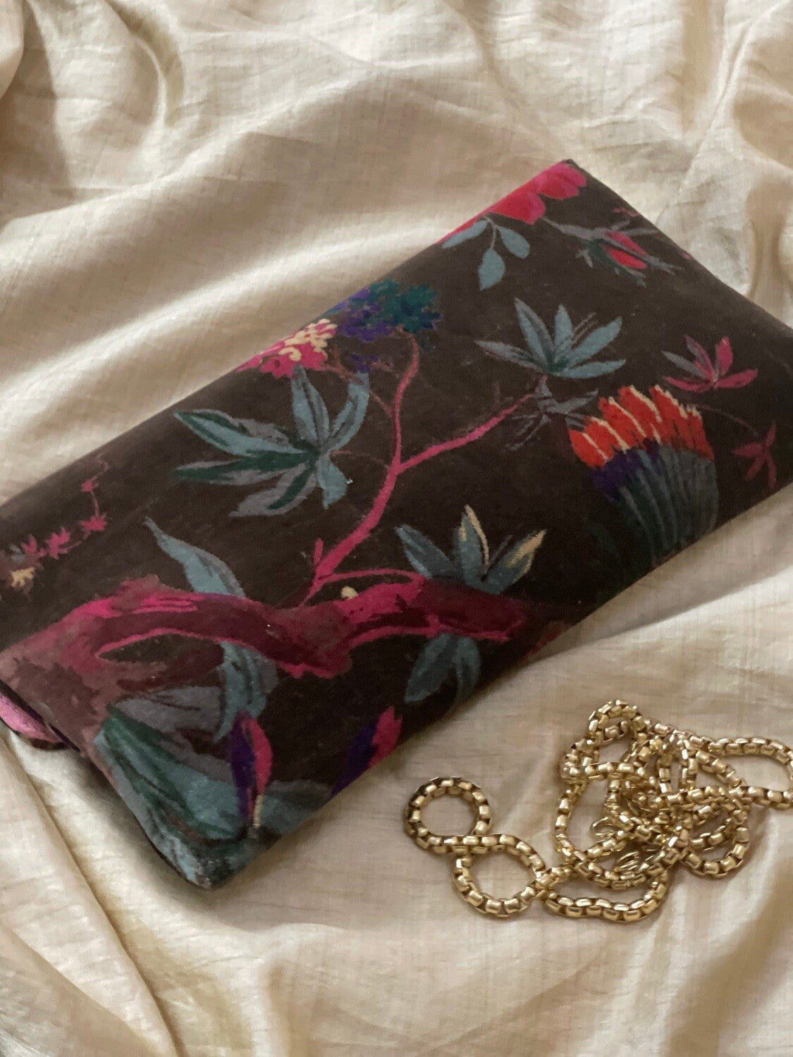 Velvet Oversized Clutch