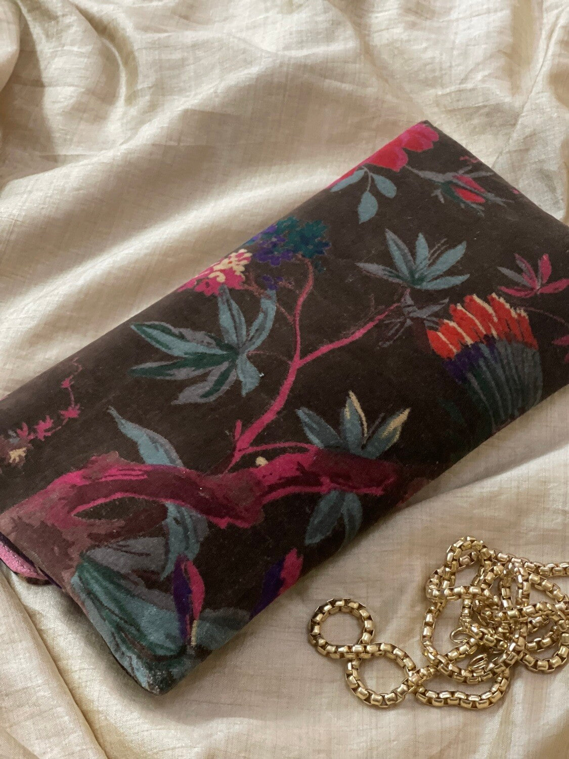 Velvet Oversized Clutch