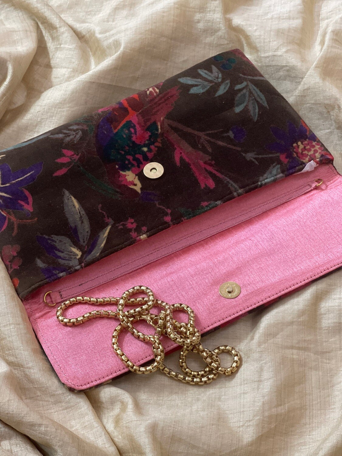 Velvet Oversized Clutch
