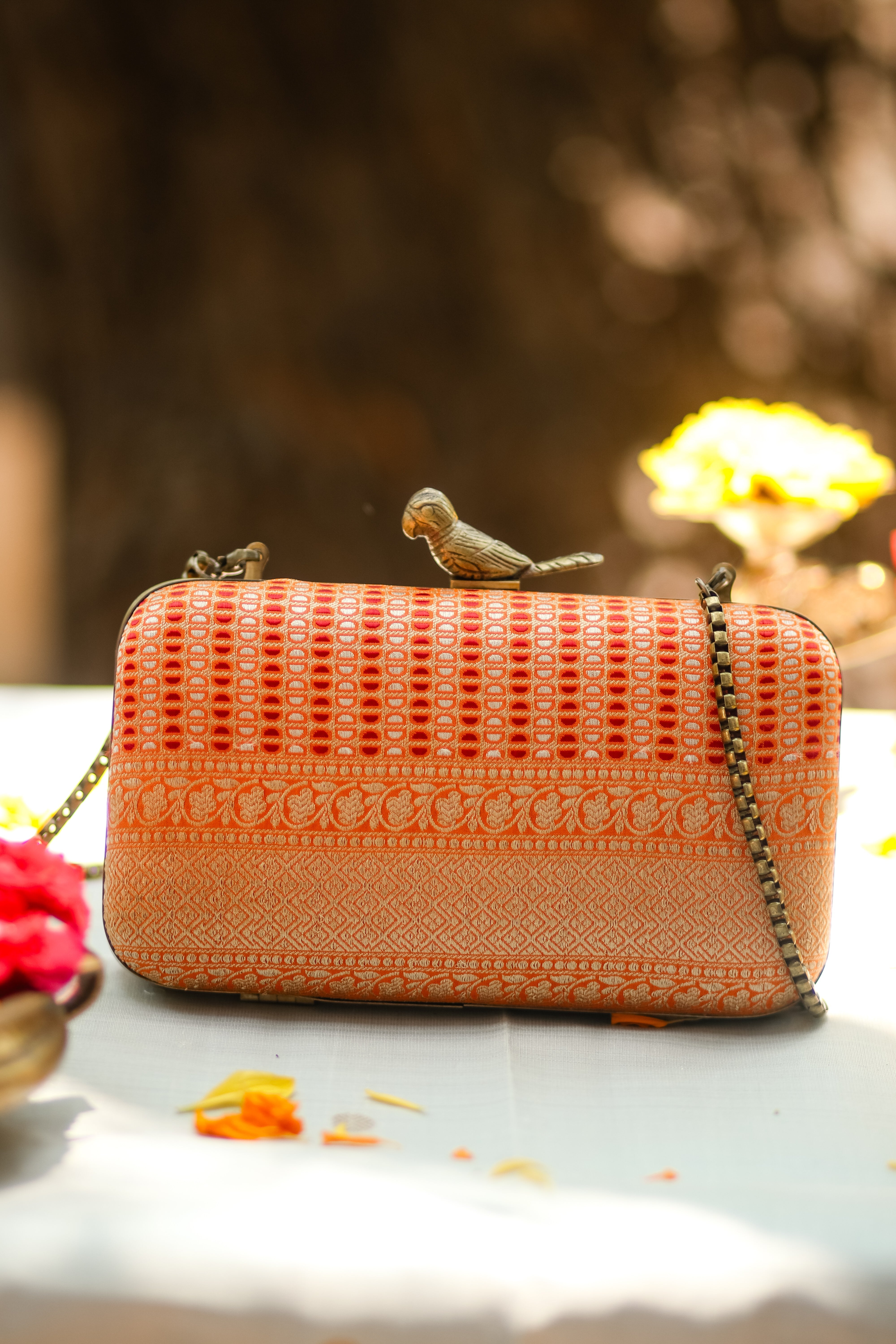 Meenakshi Sunset Yellow Orange Aradha Chand
