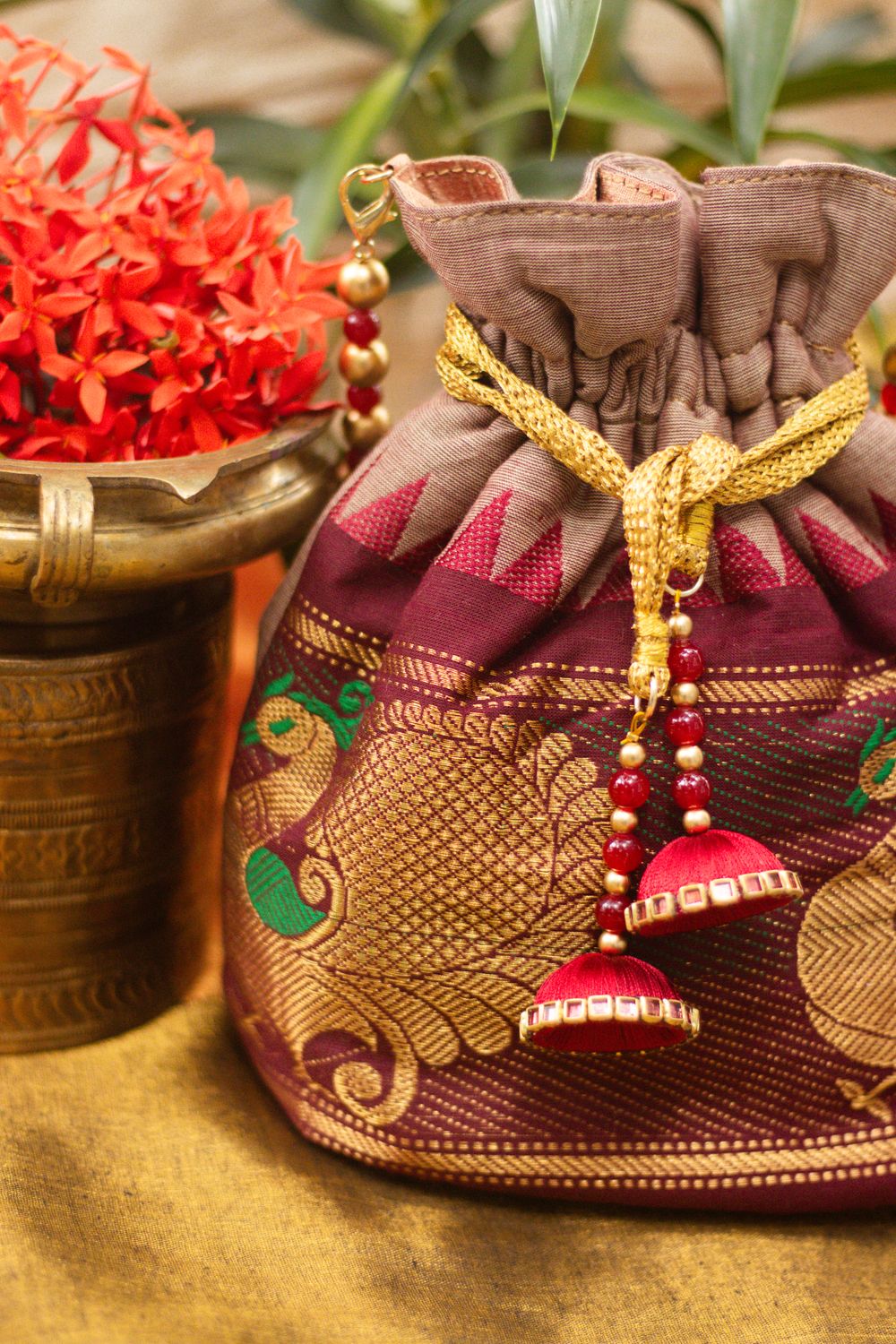 Coco And Maroon Mayil Kanchi