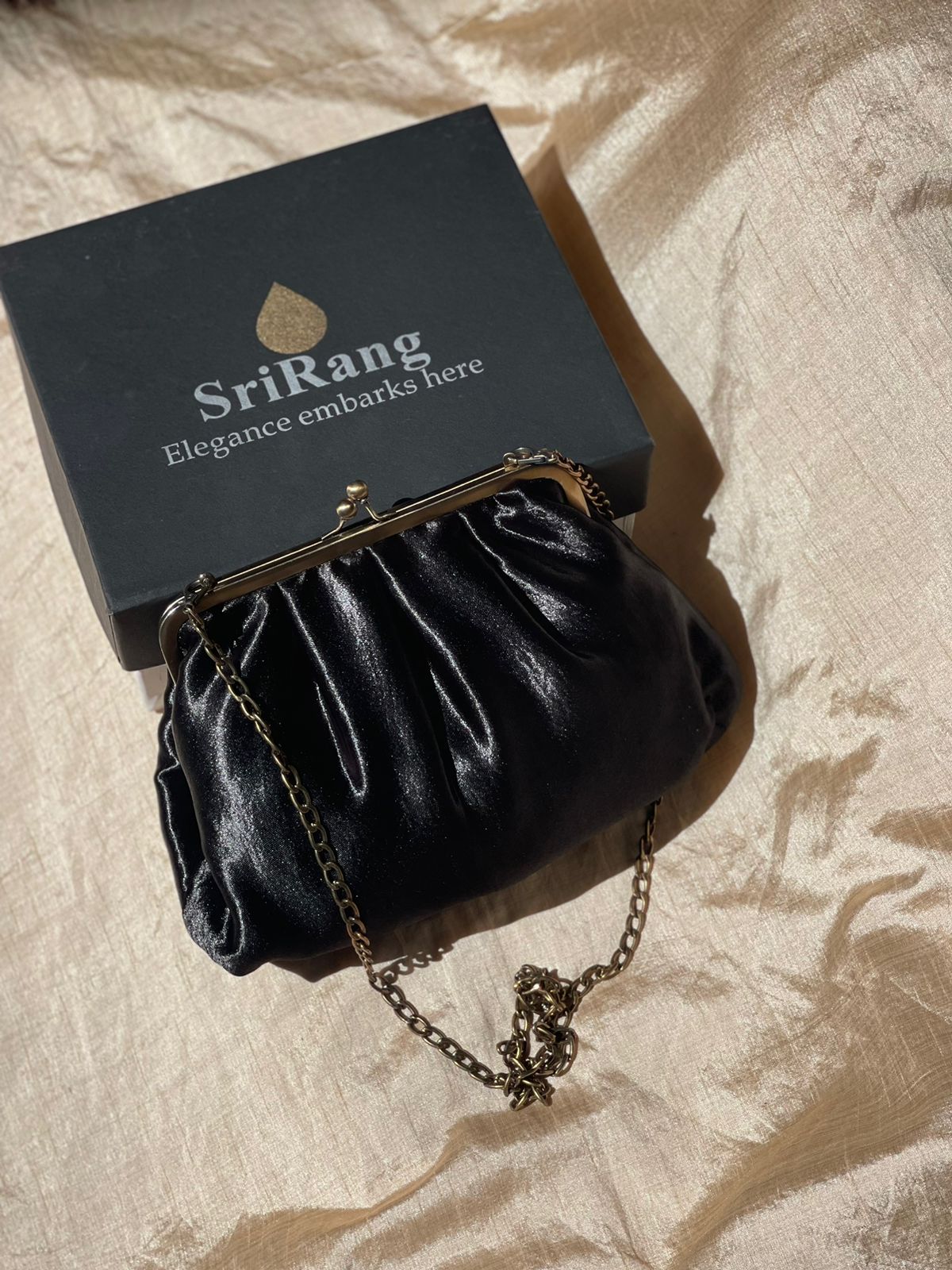 Jet Black Money Purse