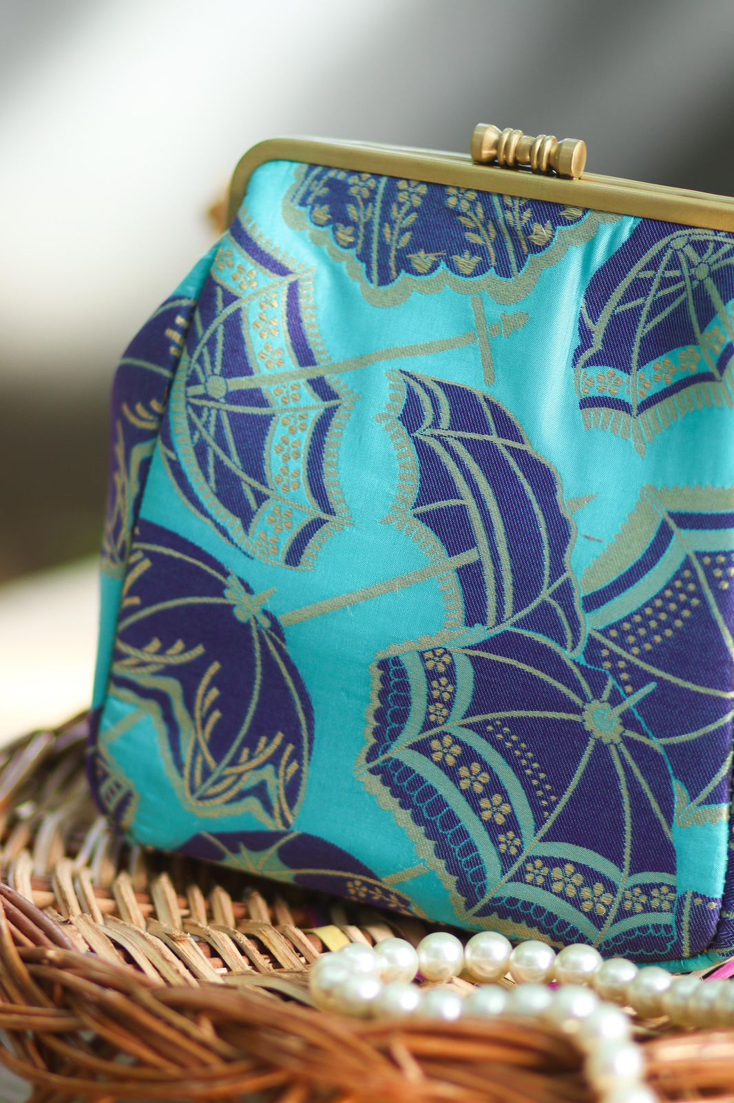 Small Damru Umbrella Blue