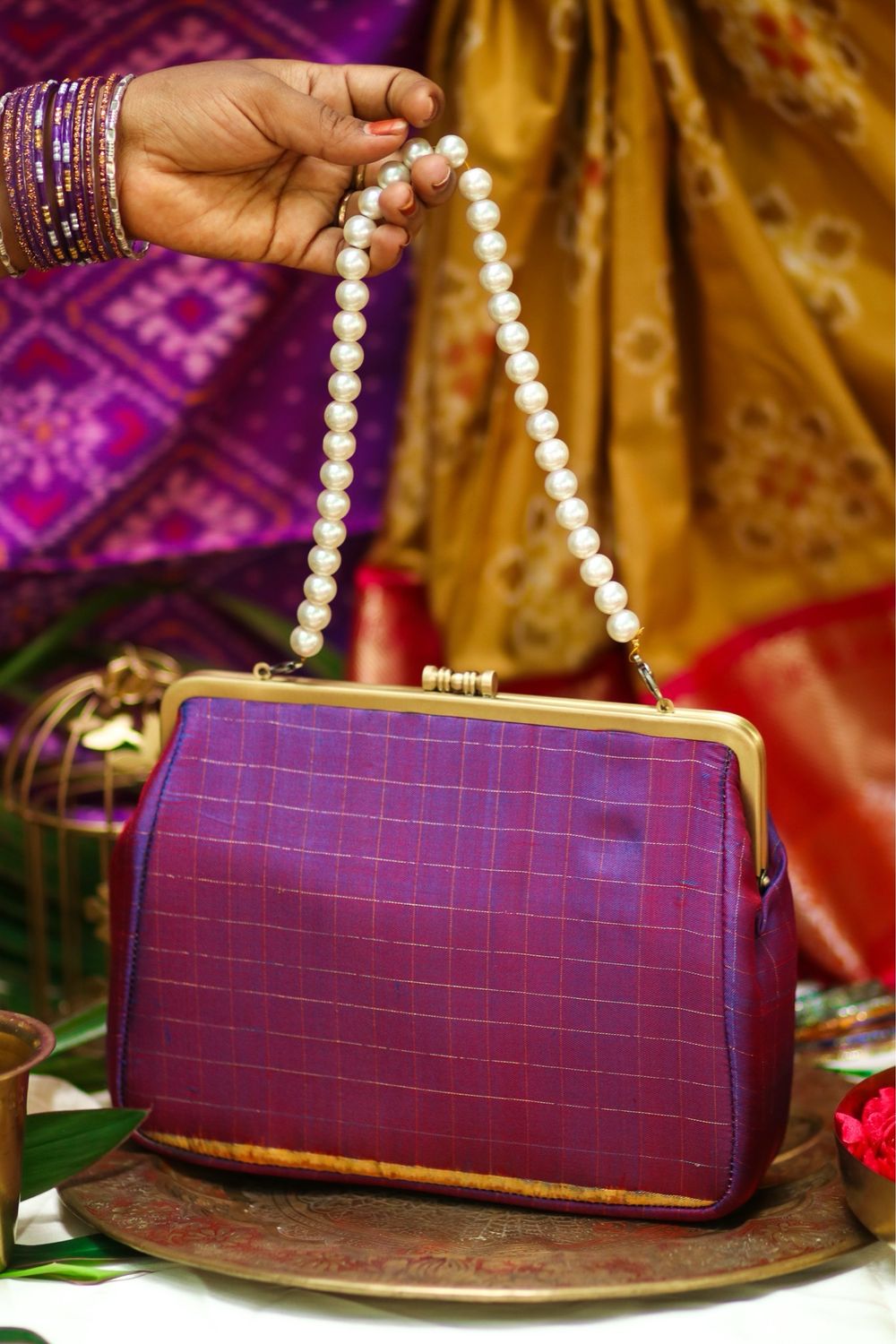 Purple Blissfully Ikkat