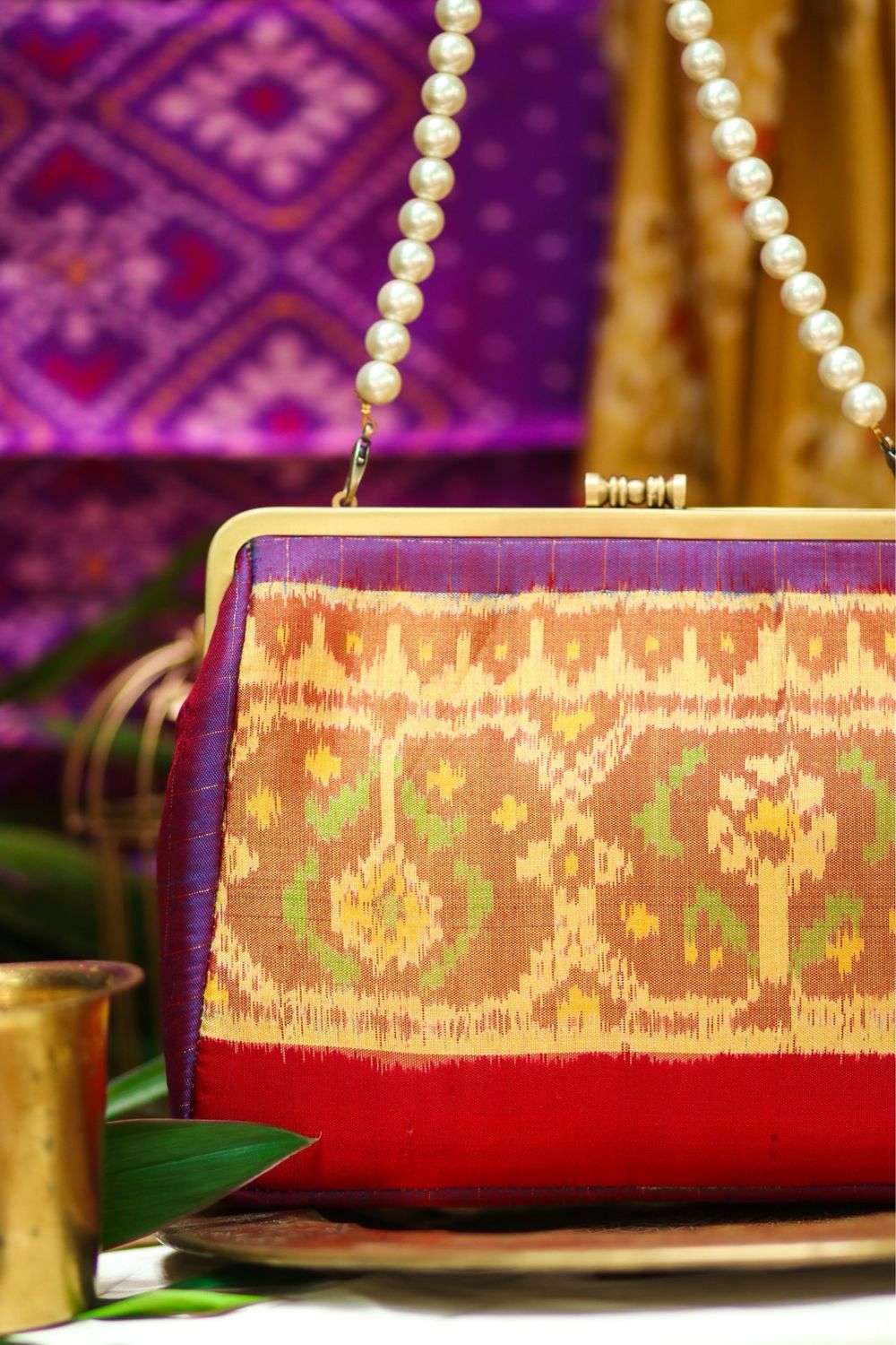 Purple Blissfully Ikkat