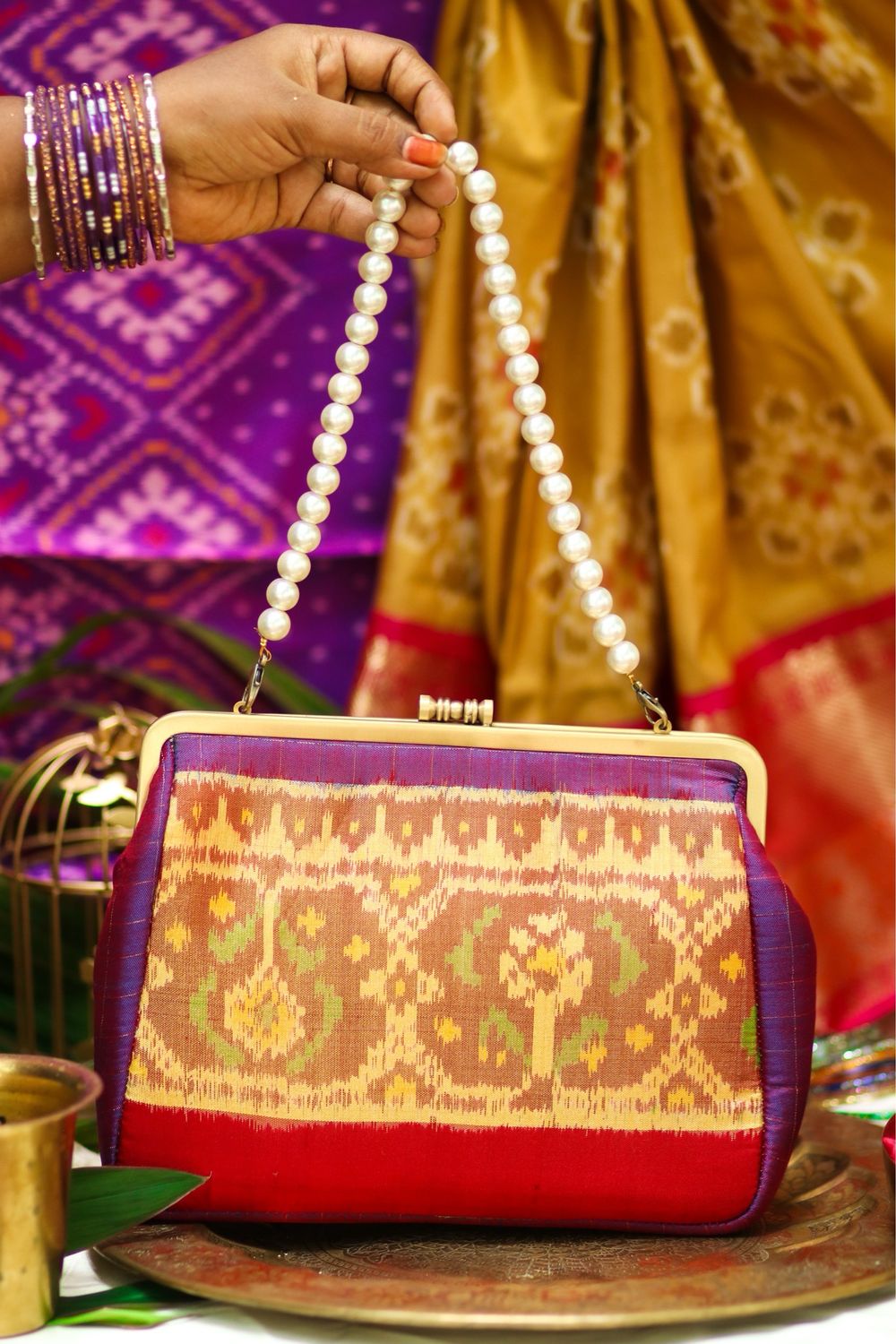 Purple Blissfully Ikkat