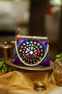 Ikkat Multi Color With Rajasthani Mirror