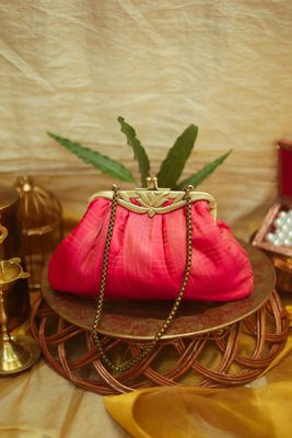 Double Shade Yellow Shot Pink Rudhraksh Kamalam