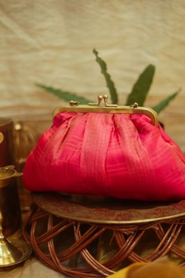 Double Shade Yellow Shot Pink Rudhraksh Kamalam