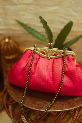 Double Shade Yellow Shot Pink Rudhraksh Kamalam