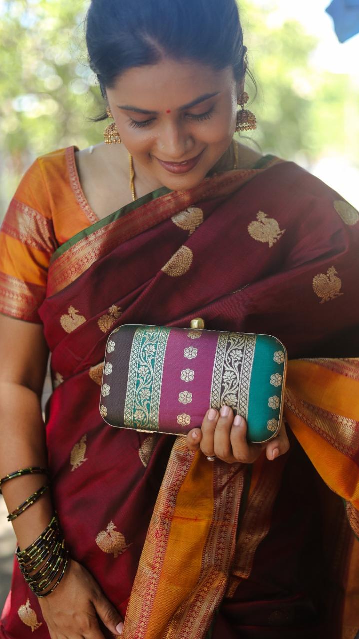 Keech Coffee Brown & Roja Pink And Rama Green