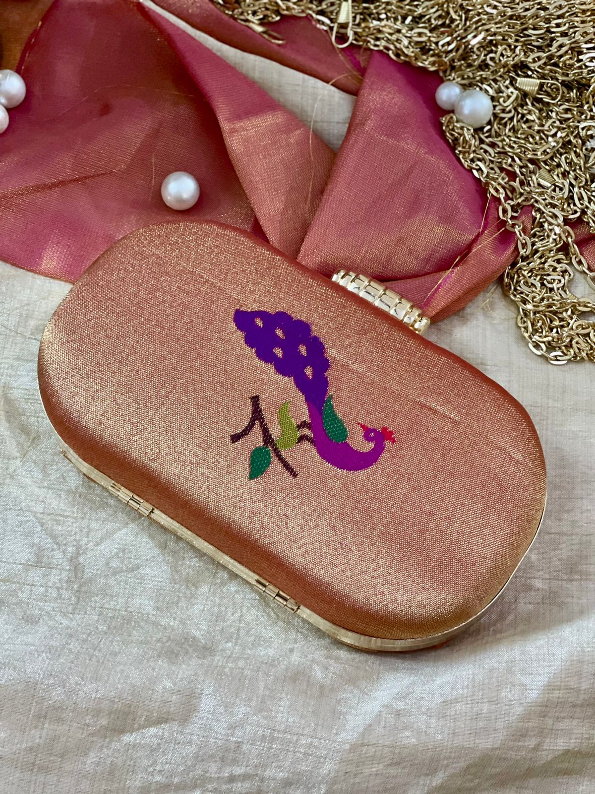 Paithani Peacock & Parrot