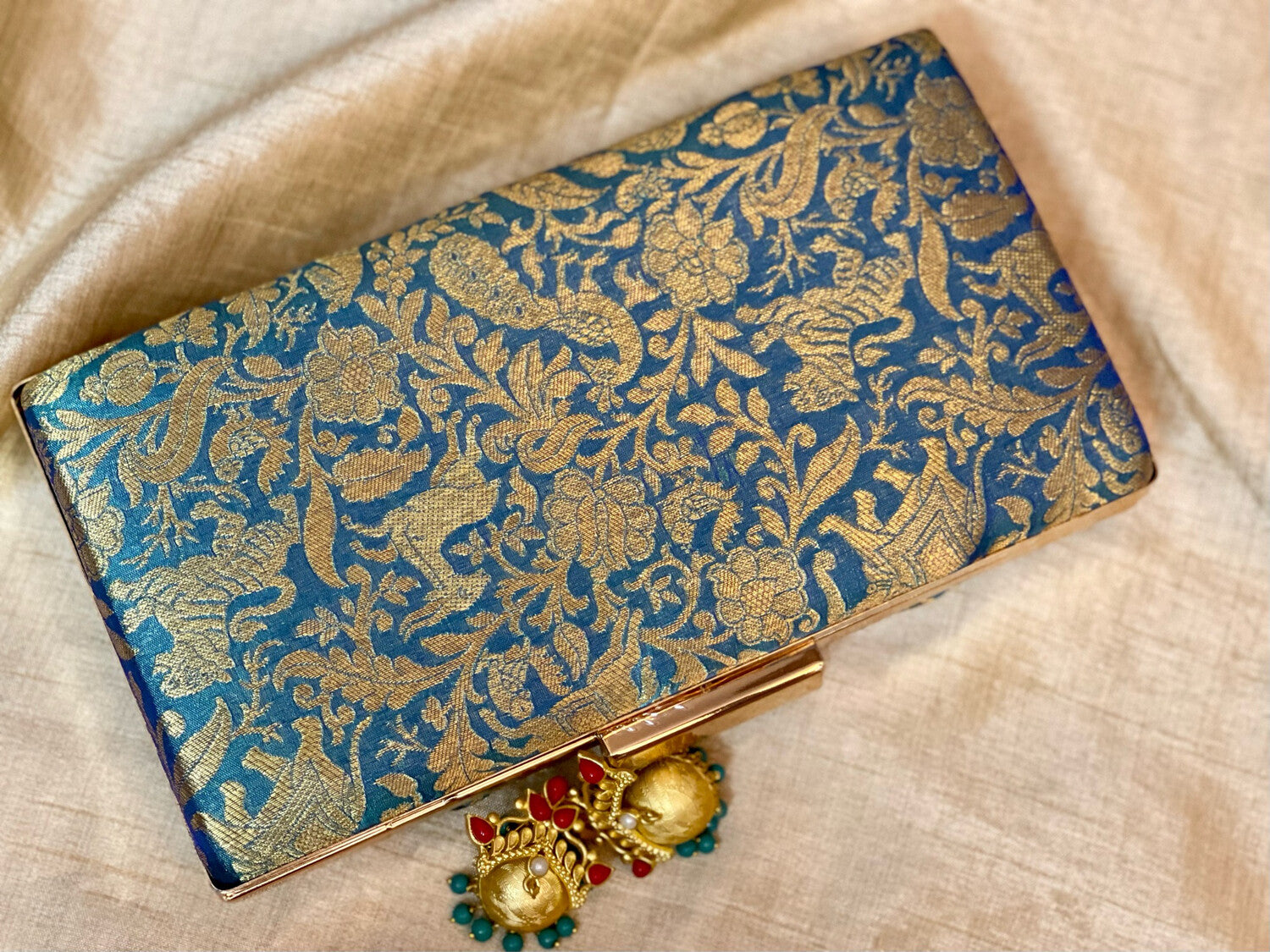 Double Shade Turquoise Blue And Lilac