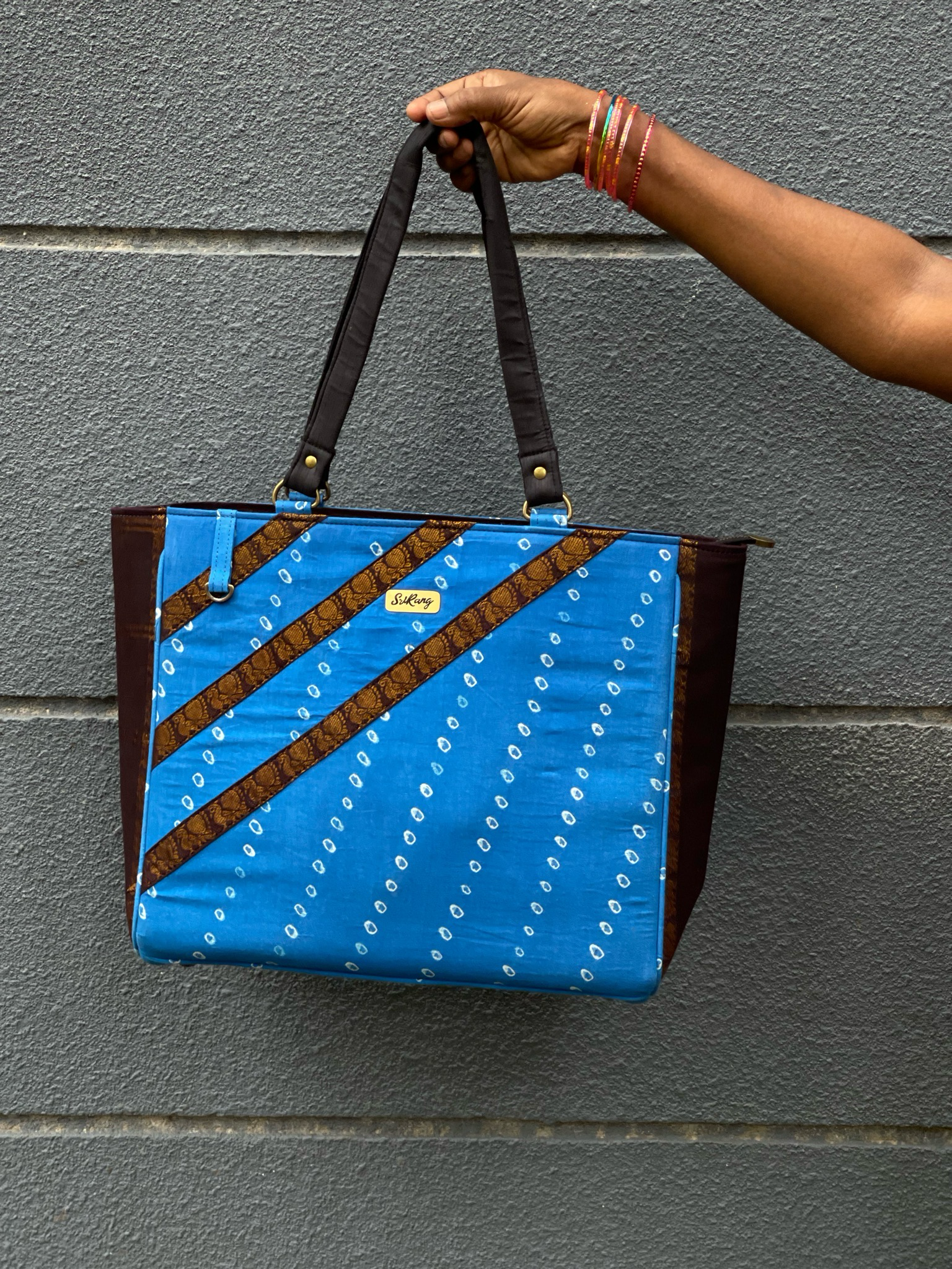 Copper Sulphate Sungudi Stripes