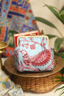 Mayil Printed Silk Small Damru