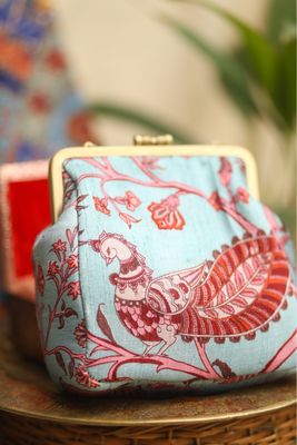 Mayil Printed Silk Small Damru